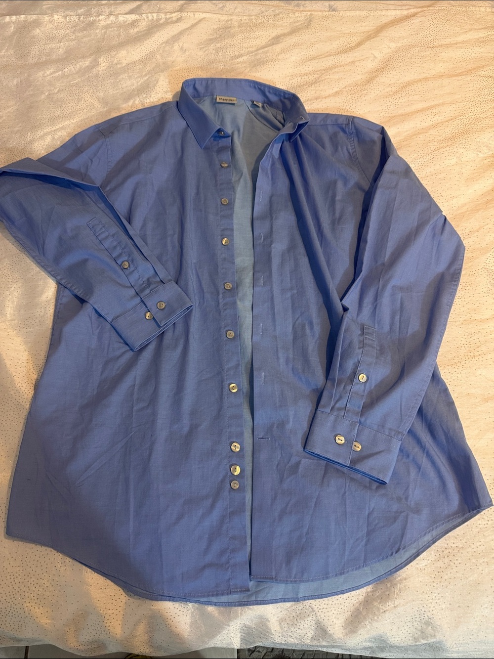 Kenneth Cole reaction Classic Men's Button-Up Dress Shirt in Blue size L